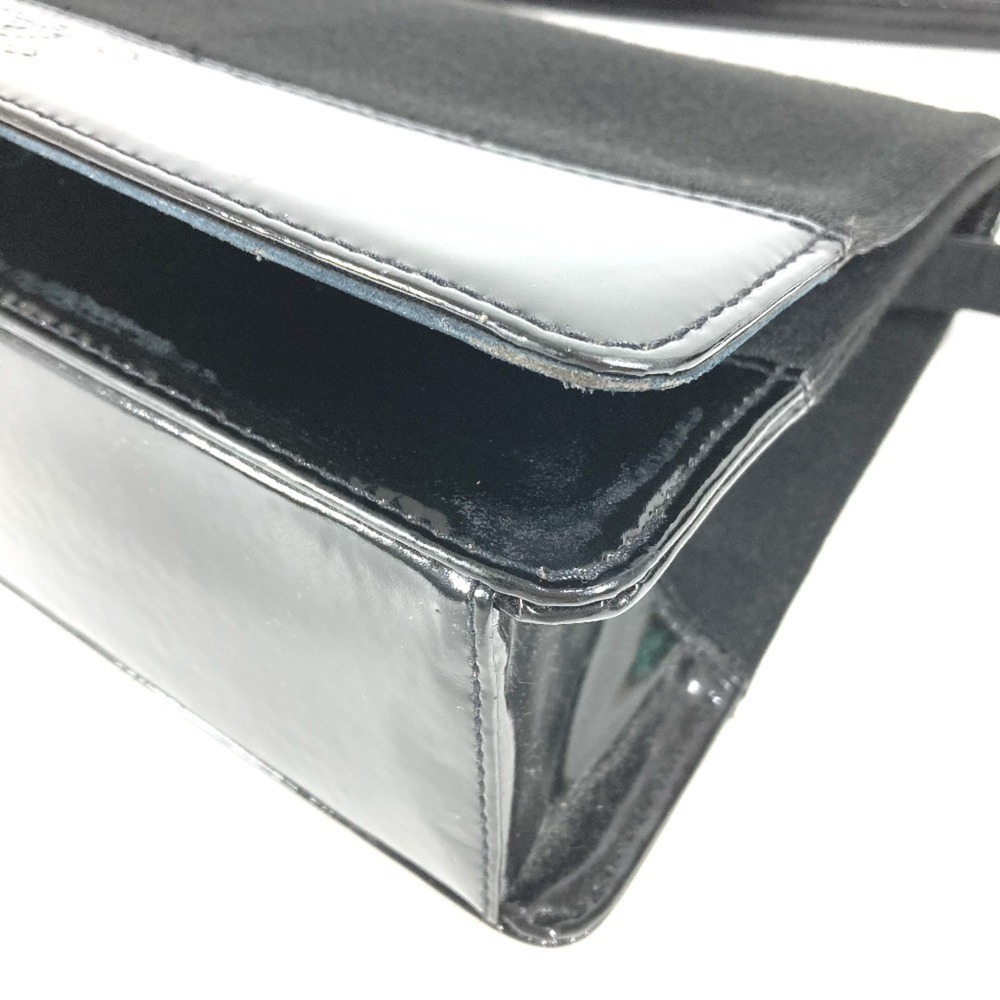 CHANEL Vintage Black Leather Logo Shoulder Bag - Picture 6 of 16